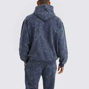 Conjunto Deportivo Ecológico NIGHTJAR INDUSTRY Acid Wash 2 en 1, 100% Algodón, con Capucha, Estilo Casual Urbano para Hombre y Mujer - Product Image 2