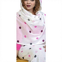 Vente en Gros d'Usine Tissu Voile Thobe Soudanais Coton Peigné Tissé Impression Numérique Poids Moyen Haute Qualité Nouveaux Motifs Robe pour
