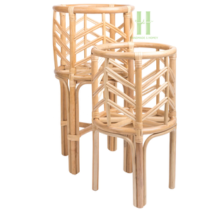 Bon choix jardinière en rotin naturel avec support haut pour le salon pots de fleurs et jardinières conception OEM personnalisée au Vietnam - Product Image 4