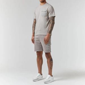 Conjunto de Pantalones Cortos de Dos Piezas a la Moda para Hombre, Trajes de Verano 2025, Conjunto de Dos Piezas Personalizado de Talla Grande para Hombre, Transpirable - Product Image 6