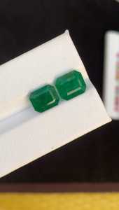 Émeraude naturelle taille facettes, pierre verte lâche de 20 carats, certifiée par un tiers, pour la fabrication de bijoux, fournisseur en gros Zubeda - Product Image 2