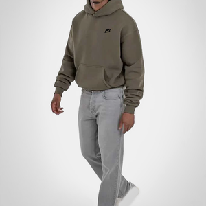 Sudaderas con Capucha Personalizadas para Hombre, de Algodón Grueso, Corte Holgado, Hombros Caídos, Estilo Urbano, Marca Personalizada, Etiqueta Privada - Product Image 2