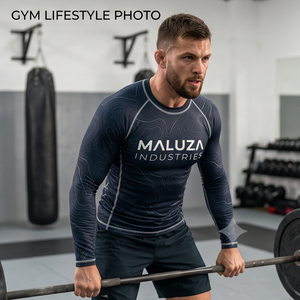 High Quality Unisex Short Sleeve Rash Guard Heat-Transfer Printed Breathable Eco-Friendly Quick Dry UPF 50+ Athletic <b>Compression</b> - Product Image 4