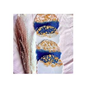 Posavasos de Resina Hechos a Mano, Posavasos Modernos Personalizados, Resistentes al Calor, Reutilizables, Redondos, para Decoración del Hogar y la Mesa - Product Image 5