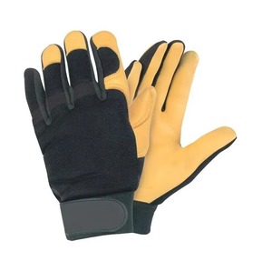 Gants de soudage TIG personnalisés avec logo imprimé, résistants à la chaleur, en cuir de vachette pleine fleur, équipement de protection des mains robuste, en vente - Product Image 2