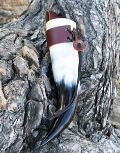 Corneta de Batalla Vikinga Premium Hecha a Mano, Ecológica, de Cuerno de Búfalo, Trompeta Pulida de Estilo Nórdico Antiguo, para Caza y Uso Náutico - Product Image 2