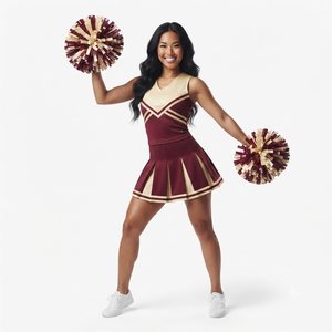Tenue de cheerleading, robe de danse pour spectacle, avec un design athlétique moderne et un tissu de qualité professionnelle - Product Image 3