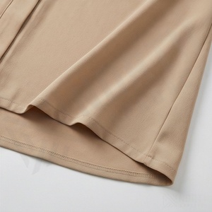 Abaya musulmane de luxe, robe élégante décontractée d'été à col en V et manches longues, vêtements de mode pour femmes de haute qualité, couleur personnalisée, polyester - Product Image 6