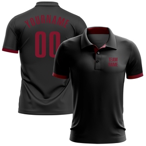 เสื้อโปโลกอล์ฟ Vapor รุ่นขายดีที่สุดในอุตสาหกรรมขายส่งโดยตรง สีกรมท่า-แดง-ขาว แบบสั่งทำพิเศษ - Product Image 3