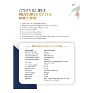 Máquina de Inspección de Etiquetas de Alta Velocidad, Sistema Automático de Inspección de Rollo a Rollo al Mejor Precio - Product Image 2