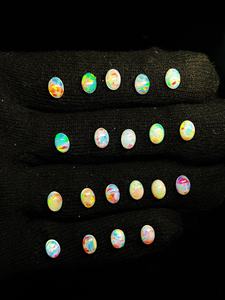 Natural Ethiopian <b>Fire</b> Opal Cabochon Oval Gemstone Wholesale Loose Opal Jewelry Making <b>Stone</b> - Product Image 3