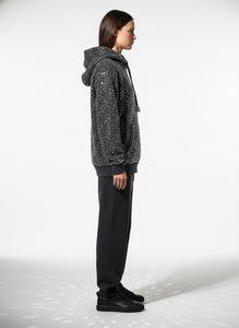 Sudadera con Capucha Personalizada con Logotipo de Diamantes de Imitación para Hombre, Estilo Boxy, 500 g/m², Lavado Ácido, Streetwear, Felpa Francesa, OEM - Product Image 3