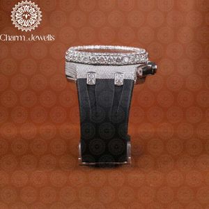 Reloj de Lujo para Hombre Charm Jewells, Caja de Acero Inoxidable de 40 mm, Movimiento Mecánico, Cristal Analógico, Cronógrafo, Correa de Goma, Resistente al Agua 10 Bar - Product Image 4