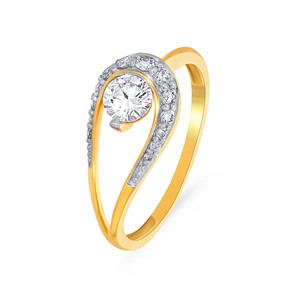 Anillo de Diamantes de Corte Redondo en Oro Amarillo de 18K de Lujo para Mujer, Anillo de Compromiso y Boda Personalizado, Joyería Fina, Proveedor de Fábrica OEM ODM - Product Image 1