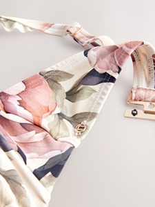Conjunto de bikini de cintura alta para mujer, traje de baño de dos piezas con relleno y tirantes ajustables para vacaciones en la piscina y la playa - Product Image 4