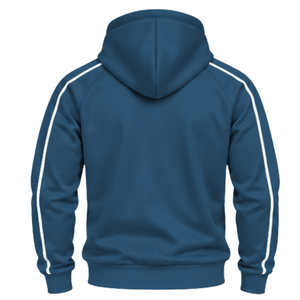Ensemble de survêtement décontracté pour homme avec capuche, veste de sport zippée de qualité supérieure, pantalon de jogging à taille élastique, vêtements de fitness et de course - Product Image 4