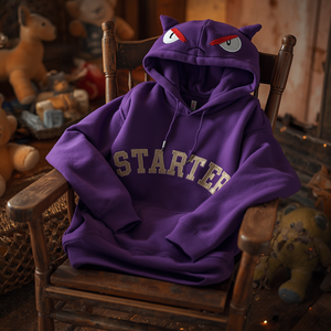 Sudadera con Capucha Estilo Fantasma de Dibujos Animados, Sudadera de Algodón con Forro Polar, Ropa Urbana, OEM - Product Image 4