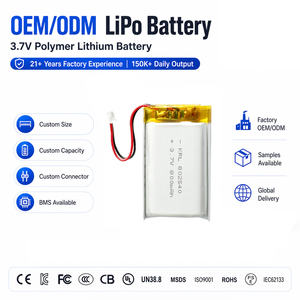 KRL High-Cycle 802540 3.7V 800mAh Lipo Batterij CE KC Gecertificeerde Pouch Cel voor PSP & Handheld Game Speler - Product Image 1
