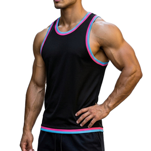 Men's Muscle Tank <b>Top</b> Wholesale Bulk Custom Made Quick Dry Training Singlet Breathable Athletic Gym Vest Bodybuilders Tank <b>Tops</b> - Product Image 2