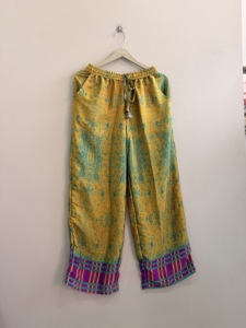 Assorted Lot Of Sari <b>Silk</b> Pajama Pants Wide Leg Loose Fit <b>Trouser</b> - Product Image 5