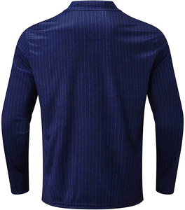 2026 New Autumn Men's Striped Knitted Button <b>Long</b>-<b>sleeved</b> POLO Shirt High Quality Trendy Business Casual Style Polo Shirt <b>Top</b> - Product Image 5