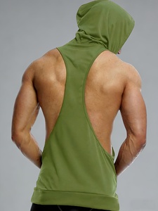 Urban Gym <b>Sleeveless</b> <b>Hoodie</b> Men Athletic Bodybuilding Workout Tank Top Shirt - Product Image 2