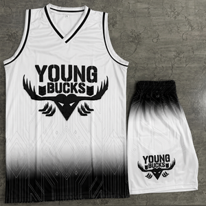 Uniforme d'équipe de basket-ball personnalisé pour hommes, maillot de sport sans manches, short assorti, respirant, sublimation personnalisée, séchage rapide à l'avant - Product Image 3