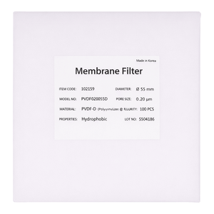 Membrana de Filtro Hidrófoba de PVDF-D de 0.20 m 55 mm para Filtración de Gases - Product Image 2