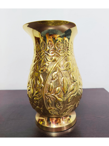 เหยือกทองเหลืองงานฝีมืออินเดีย เหยือกโลหะตกแต่ง ของตกแต่งบ้านสุดหรู - Product Image 4