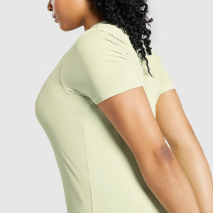 T-shirt à manches courtes pour femmes, longueur normale, style décontracté, à porter au quotidien, coupe classique, élégant et tendance - Product Image 4