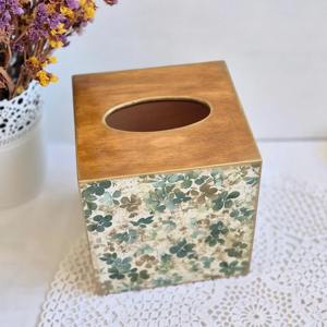 Caja de pañuelos de madera ecológica impresa, caja de pañuelos de madera natural impresa para una vida sostenible, caja de accesorios al por mayor - Product Image 5