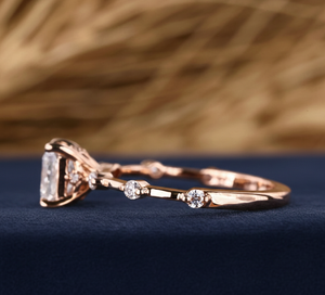 Anillo de Diamante Princesa Cultivado en Laboratorio de 1.17CT, Oro Rosa de 14K, VVS2, Certificado IGI, Anillo de Compromiso Personalizado al por Mayor - Product Image 2