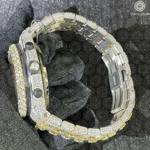 Montre de luxe Charm Jewells en acier inoxydable, boîtier de 40 mm, bracelet en acier inoxydable, cadran analogique, mouvement mécanique automatique pour homme, 10 ATM - Product Image 3
