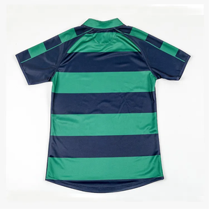 Camiseta de Rugby a Rayas 100% Poliéster de Manga Corta Personalizable Unisex en Oferta - Product Image 4