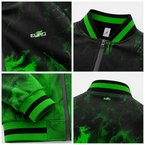 <b>Men</b> Sublimation Hooded Varsity <b>Jacket</b> High Quality Printed <b>Baseball</b> Coat Comfortable Fit Canvas Zipper Front Ribbed Quick Dry - Product Image 5