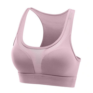Soutien-gorge de sport personnalisé pour femme, dos nageur, maintien moyen, panneau en maille respirante, col rond, pour la gym, par IGNITEFIT WEAR - Product Image 5