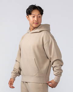 Sudadera con Capucha Extra Grande para Hombre, Estampada, Informal, para Otoño, Transpirable, Resistente al Viento, Corte Regular, Tejido de Algodón, 430 g/m² - Product Image 4