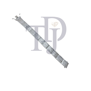 กำไลข้อมือเพชรหรูหราแบบฝังเพชร 10K 14K ทองคำ 6 กะรัต VS1 VS2 สี H-I ดีไซน์เก๋ไก๋สำหรับงานปาร์ตี้ เครื่องประดับสำหรับผู้หญิง - Product Image 5