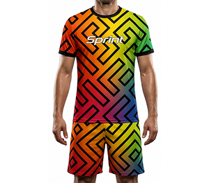 Camiseta de Fútbol Retro Vintage Personalizada OEM, Uniforme de Fútbol Transpirable Unisex para Adultos, Corte Holgado, Impresión Digital, Cuello en V, Antiencogimiento - Product Image 2