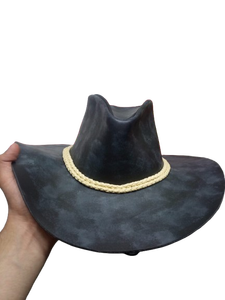 Western Men's High Quality Cowboy Leather <b>Hat</b>-Adjustable All-Season New Arrival for Horse Riding - Product Image 1