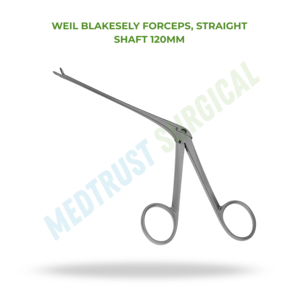 Blakesley Forceps Straight Shaft 120mm ENT Nasal Surgical Instrument - Product Image 2