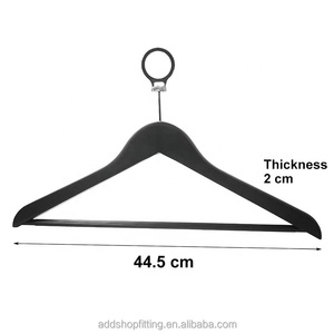 Wood Clothing Hangers With Engraved Logo Non-Slip <b>Hook</b> Type For Closet Use Classic Style - Product Image 4