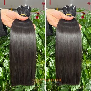 Extensions de cheveux humains vietnamiens noirs naturels lisses comme des baguettes, prêts à être expédiés, qualité 12A, cheveux vierges bruts - Product Image 3