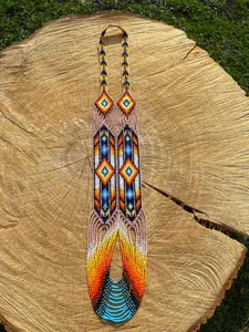 Ensemble de bijoux bohèmes pour femmes TOP HIGH, collier en perles de verre épaisses, style bohème, pour l'été, la plage, les mariages - Product Image 3