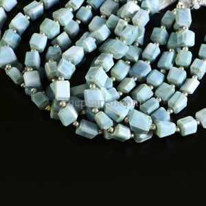 ลูกปัดโอปอลสีน้ำเงิน AAA ขนาด 6x8-7x9 มม. ลูกปัดโอปอลสีน้ำเงินเจียระไน ลูกปัดโอปอลธรรมชาติสำหรับทำเครื่องประดับ ขนาด 8 นิ้ว แบบขายส่ง - Product Image 5