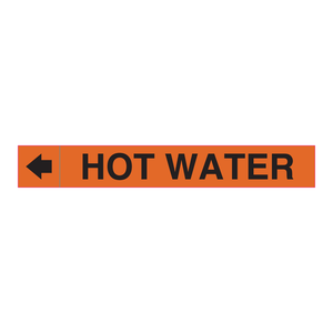 Brady Heat Resistant Self-Adhesive Plenum Duct Marker for HVAC Identification - Product Image 1