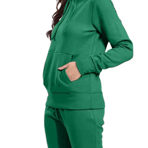 Conjunto Deportivo Personalizado para Mujer con Sudadera con Cremallera y Pantalones Jogger, Ropa Deportiva Informal, OEM, ODM, Marca Privada, Venta al Por Mayor - Product Image 2