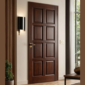 Porte intérieure multipanneaux en bois massif, 6 panneaux, surface finie, fonctionnement manuel, porte à battant GA-10S - Product Image 1