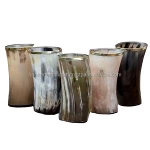 Meilleure qualité tasses en corne de buffle cornes à boire inde Viking corne tasse Tankard - Product Image 4