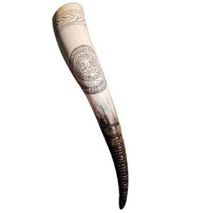 Corne à boire 100 % naturelle, style Viking médiéval, en corne de bœuf, artisanale, polie, objet d'art de collection, abordable, très demandée - Product Image 6